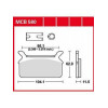 Garnituri frână TRW MCB580