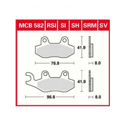 Garnituri frână TRW MCB582SI Garnituri frână TRW MCB582SI
