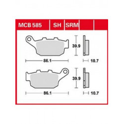 Garnituri frână TRW MCB585SRM