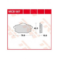 Garnituri frână TRW MCB587