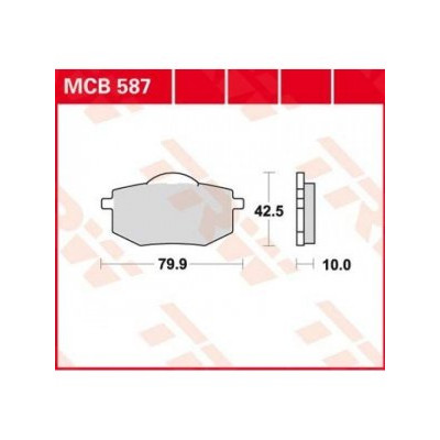 Garnituri frână TRW MCB587 Garnituri frână TRW MCB587