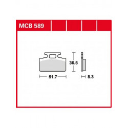 Garnituri frână TRW MCB589