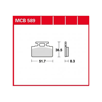 Garnituri frână TRW MCB589