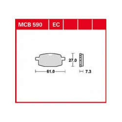 Garnituri frână TRW MCB590