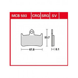 Garnituri frână TRW MCB593