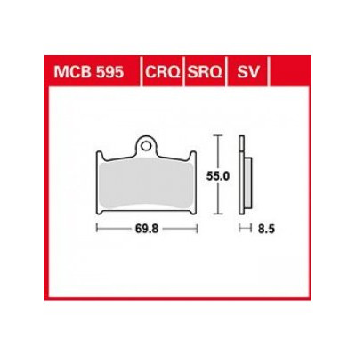 Garnituri frână TRW MCB595