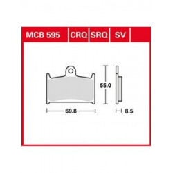 Garnituri frână TRW MCB595SRQ Garnituri frână TRW MCB595SRQ