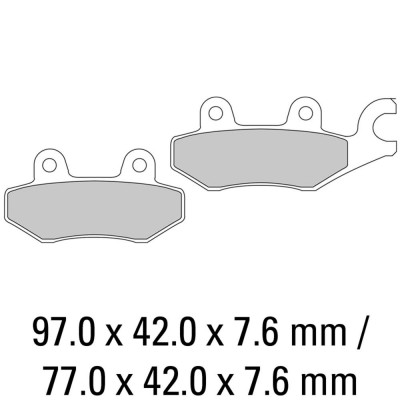 Garnituri frână FERODO FDB631SG