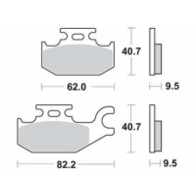 Garnituri frână motocross BREMBO 07GR49SD