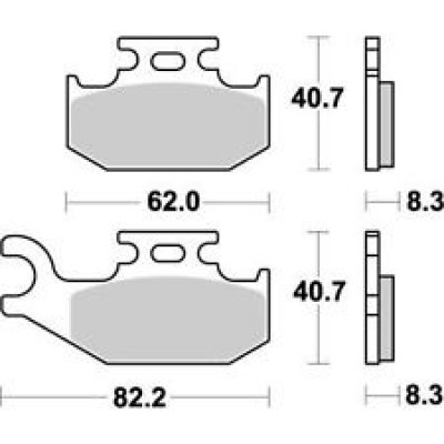 Garnituri frână motocross BREMBO 07GR73SD
