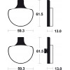 Garnituri frână originale BREMBO 07HD0614
