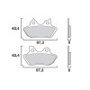 Garnituri frână BREMBO 07HD16SA