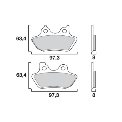 Garnituri frână BREMBO 07HD16SA