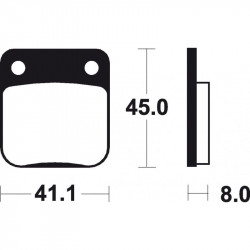 Garnituri frână motocross BREMBO 07HO09SX