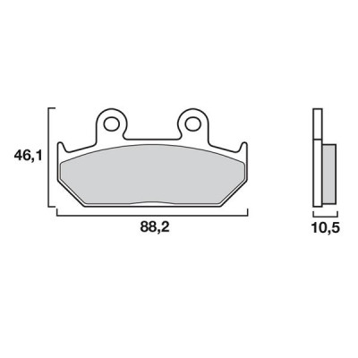 Garnituri frână BREMBO 07HO35SA