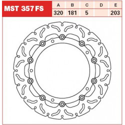 Plăcuțe frână față TRW-LUCAS MST357FS Plăcuțe frână față TRW-LUCAS MST357FS