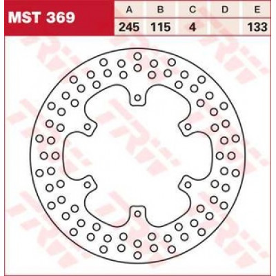 PLĂCUȚE FRÂNĂ SPATE/FAȚĂ TRW-LUCAS MST369 PLĂCUȚE FRÂNĂ SPATE/FAȚĂ TRW-LUCAS MST369