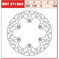 PLĂCUȚE FRÂNĂ SPATE TRW-LUCAS MST371RAC PLĂCUȚE FRÂNĂ SPATE TRW-LUCAS MST371RAC
