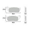 Garnituri frână BREMBO 07HO13SP thumb