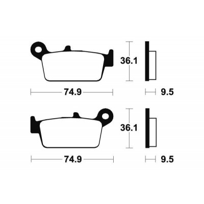 Garnituri frână motocross BREMBO 07HO26TT