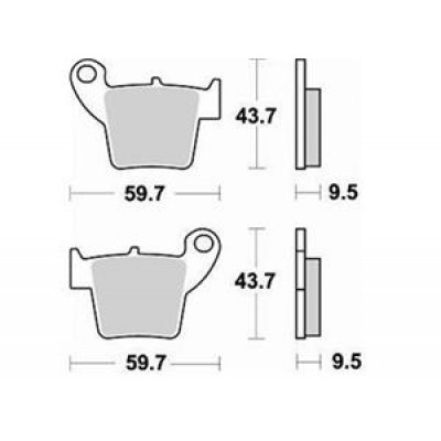 Garnituri frână motocross BREMBO 07HO48SD
