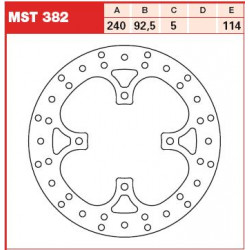 PLĂCUȚE FRÂNĂ SPATE TRW-LUCAS MST382 PLĂCUȚE FRÂNĂ SPATE TRW-LUCAS MST382