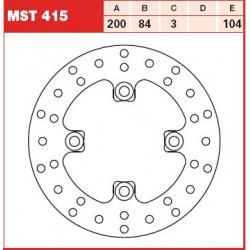 Plăcuțe frână față TRW-LUCAS MST415