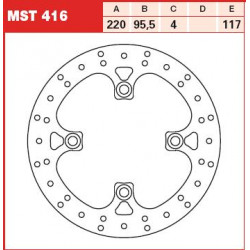 Plăcuțe frână față TRW-LUCAS MST416