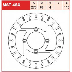 Plăcuțe frână față TRW-LUCAS MST424 Plăcuțe frână față TRW-LUCAS MST424