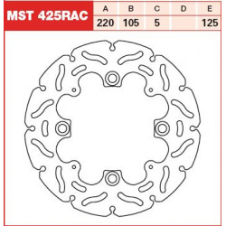 PLĂCUȚE FRÂNĂ SPATE TRW-LUCAS MST425RAC PLĂCUȚE FRÂNĂ SPATE TRW-LUCAS MST425RAC