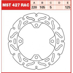 PLĂCUȚE FRÂNĂ SPATE TRW-LUCAS MST427RAC PLĂCUȚE FRÂNĂ SPATE TRW-LUCAS MST427RAC