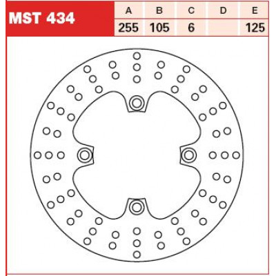 PLĂCUȚE FRÂNĂ SPATE TRW-LUCAS MST434 PLĂCUȚE FRÂNĂ SPATE TRW-LUCAS MST434