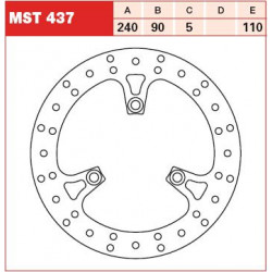 PLĂCUȚE FRÂNĂ SPATE/FAȚĂ TRW-LUCAS MST437
