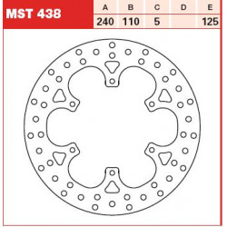 PLĂCUȚE FRÂNĂ SPATE TRW-LUCAS MST438