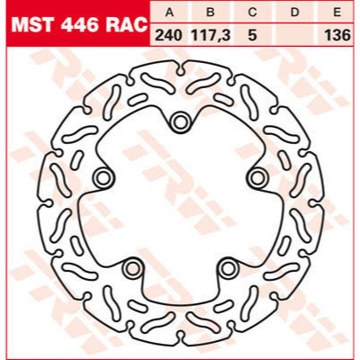 PLĂCUȚE FRÂNĂ SPATE TRW-LUCAS MST446RAC PLĂCUȚE FRÂNĂ SPATE TRW-LUCAS MST446RAC