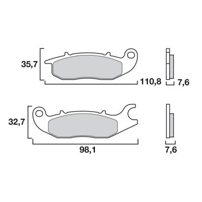 Garnituri frână originale BREMBO 07HO5606