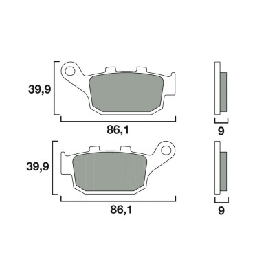 Garnituri frână BREMBO 07HO53SP