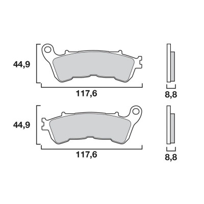 Garnituri frână BREMBO 07HO57SP
