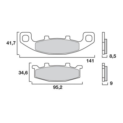 Garnituri frână BREMBO 07KA09SA