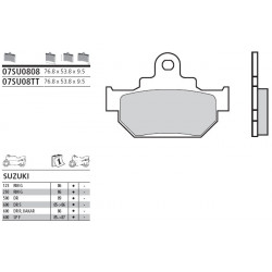 Garnituri frână motocross BREMBO 07SU08TT