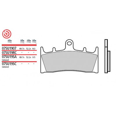 Garnituri frână BREMBO 07SU19SA