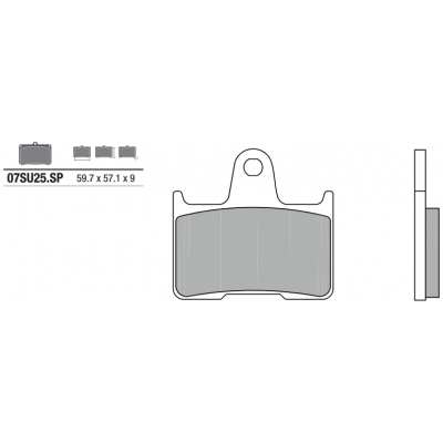 Garnituri frână BREMBO 07SU25SP