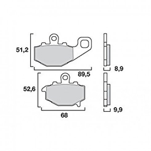 Garnituri frână originale BREMBO 07KA1617