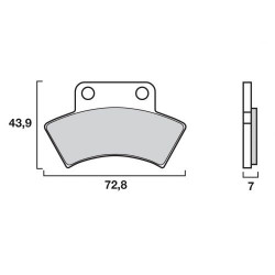 Garnituri frână motocross BREMBO 07PO03SD