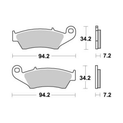Garnituri frână motocross BREMBO 07KA17SD