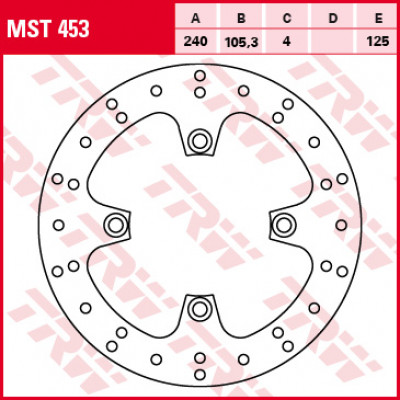 PLĂCUȚE FRÂNĂ SPATE/FAȚĂ TRW-LUCAS MST453 PLĂCUȚE FRÂNĂ SPATE/FAȚĂ TRW-LUCAS MST453