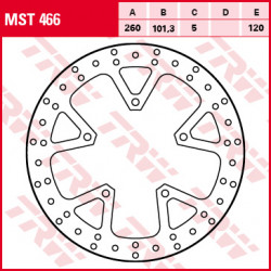 Plăcuțe frână față TRW-LUCAS MST466 Plăcuțe frână față TRW-LUCAS MST466