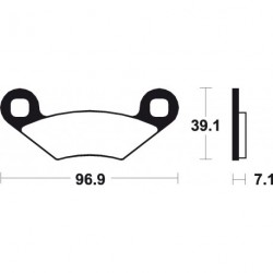 Garnituri frână motocross BREMBO 07PO01SD
