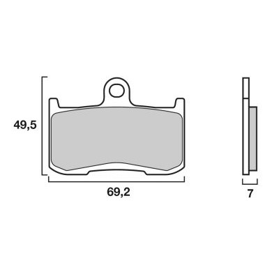 Garnituri frână BREMBO 07KA23SA