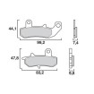 Garnituri frână BREMBO 07SU17SP Garnituri frână BREMBO 07SU17SP thumb